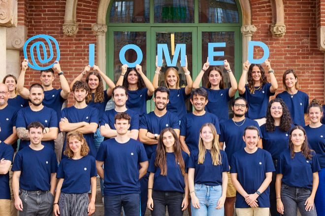 Equipo de Iomed, compañía cofundada en Barcelona por Gabriel Maeztu y Javier de Oca.
