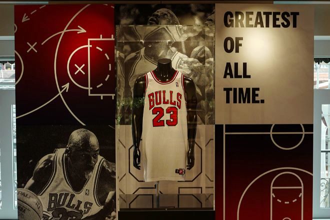 La camiseta de Michael Jordan es uno de los artículos de mayor valor.