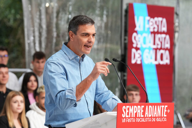 El presidente del Gobierno en funciones y secretario general del PSOE, Pedro Sánchez.