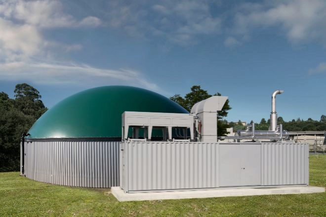 La planta de biogás de Frigoríficos Bandeira podrá tratar 30.000 toneladas anuales de subproductos.