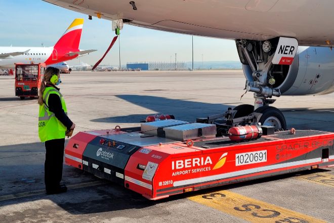 Iberia tiene una cuota en torno al 50% del negocio del hándling.