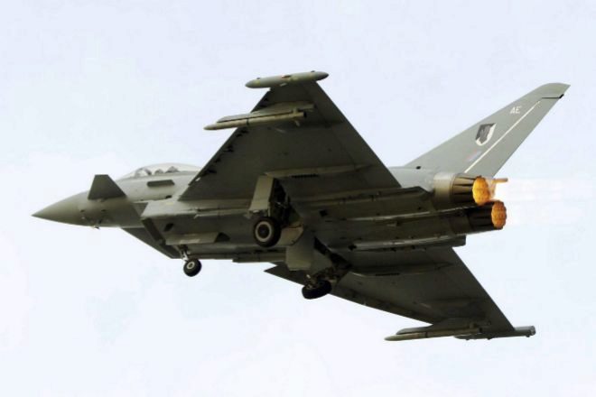 Avión de combate Eurofighter Typhoon.