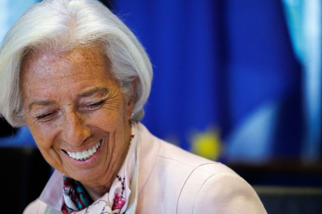 Christine Lagarde, hoy en Bruselas.