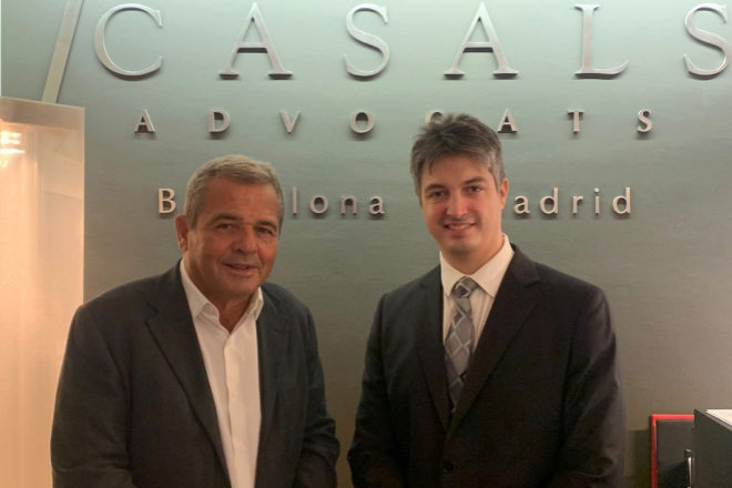 Xavier Casals y Julián Pareja, socio director y responsable de procesal en Casals Abogados, respectivamente.