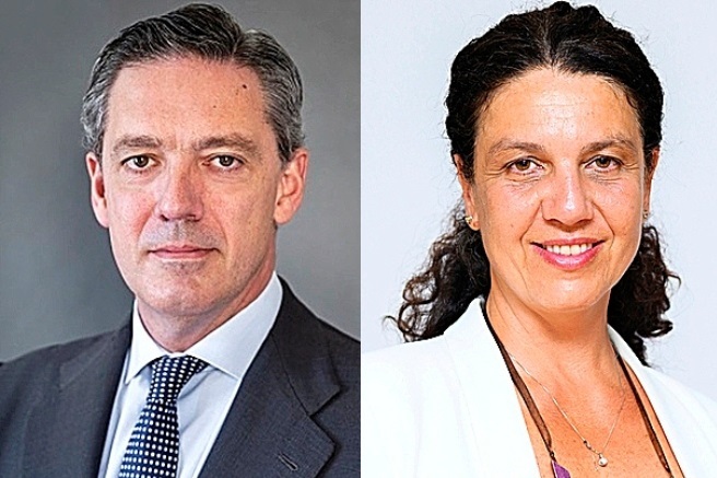 Íñigo Martos, CEO de Deutsche Bank en España, y Susana Valero, nueva responsable de Banca Privada en España.
