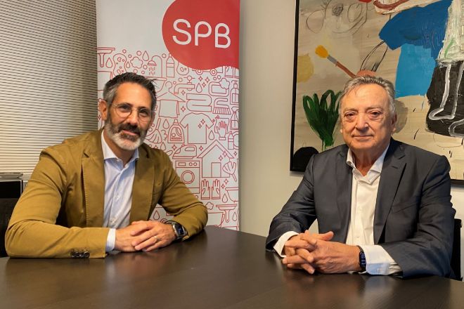 Héctor Domínguis, CEO de GDES, y Miguel Budeos, presidente de SPB.