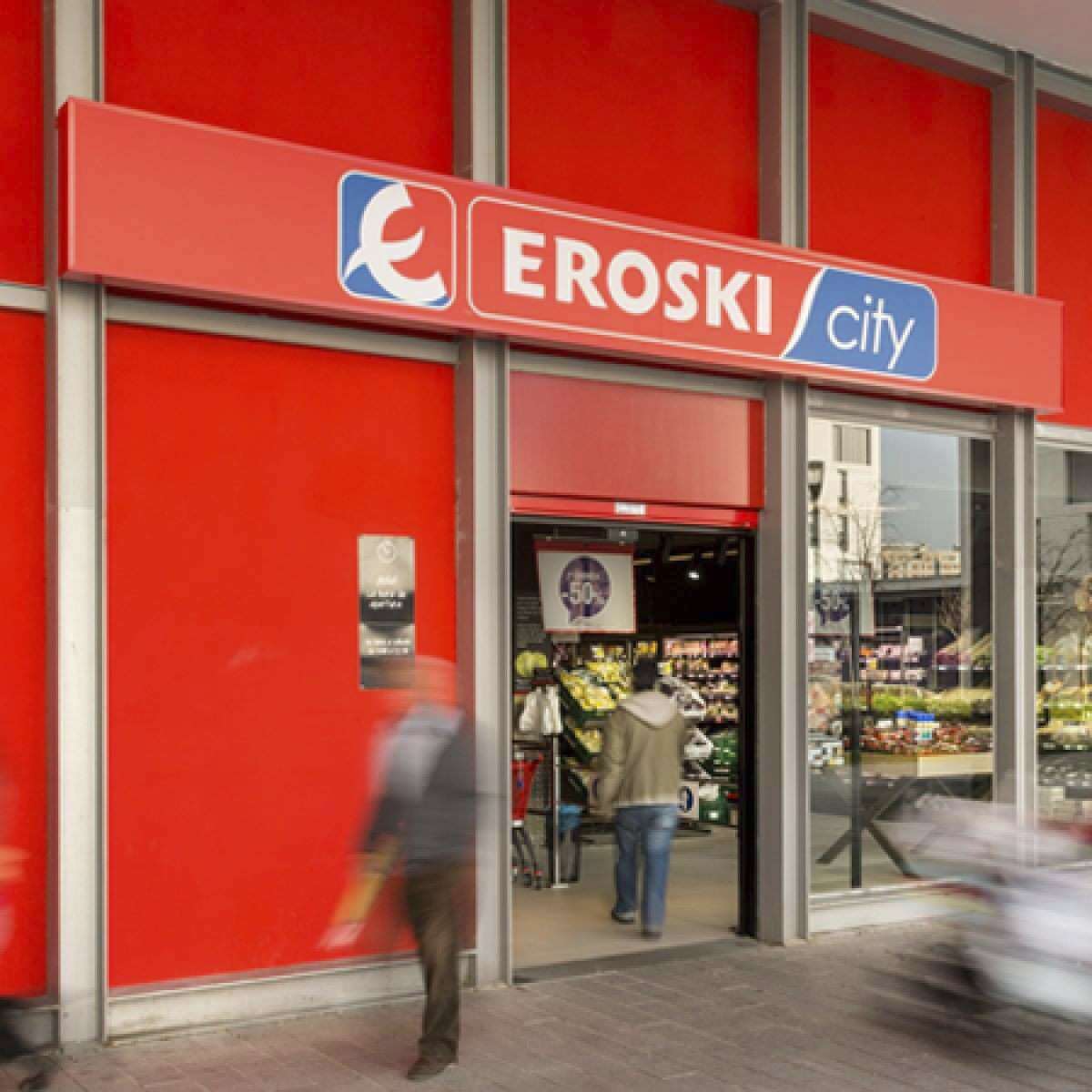 Supermercado franquiciado Eroski City.