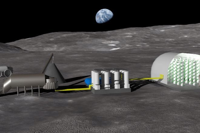 La Agencia Espacial Europea investiga el tratamiento del suelo lunar para crear fertilizantes.