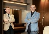 Davide Malberti (izquierda), CEO de Rimadesio, y Giuseppe Bavuso,...