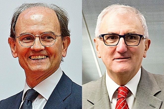 Carlos de Palacio, presidente de Talgo, y Andrés Arizkorreta, presidente de CAF.