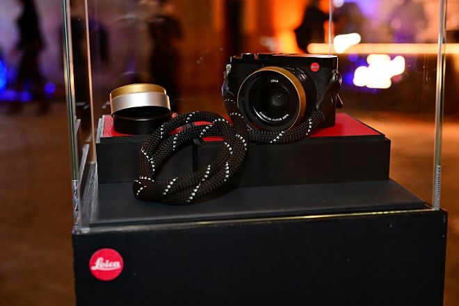 Una de las cámaras de Leica que pudieron verse durante la fiesta en la Real Academia de Bellas Artes de San Fernando.