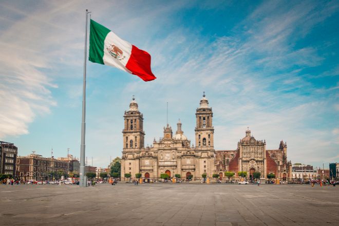Plaza de la Constitución en Ciudad de México.
