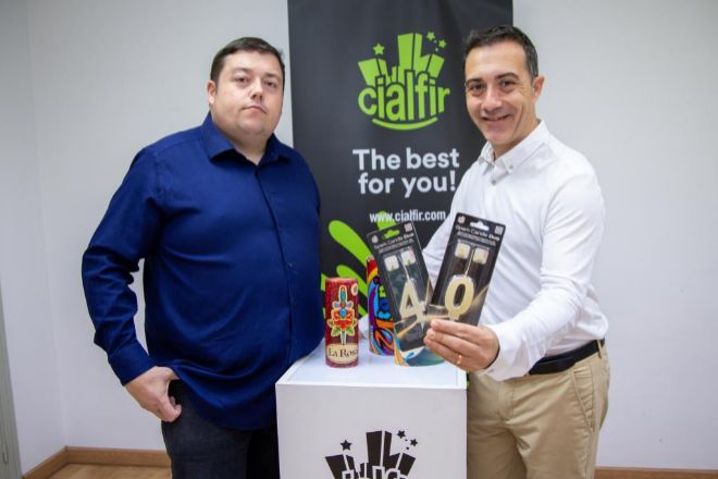 Jaume y Jordi Brau, socios de la empresa de pirotecnia Cialfir