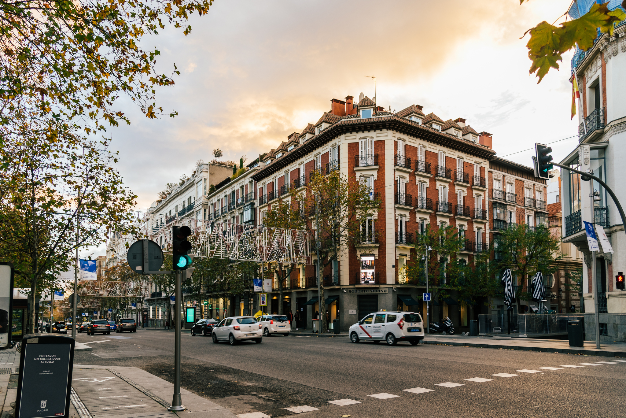 Edificio de viviendas en la calle Serrano, en Madrid.