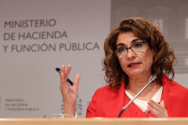La vicepresidenta cuarta del Gobierno y ministra de Hacienda, María Jesús Montero.