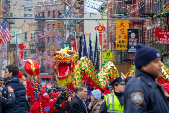 Vacaciones para celebrar el Año Nuevo Lunar en Wall Street.