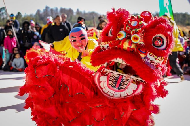 La Danza del León es uno de los espectáculos más característicos del Año Nuevo Chino.