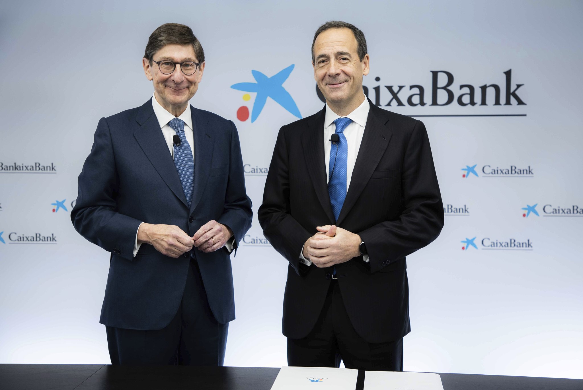 José Ignacio Goirigolzarri, presidente de CaixaBank, y Gonzalo Gortázar, CEO del banco.