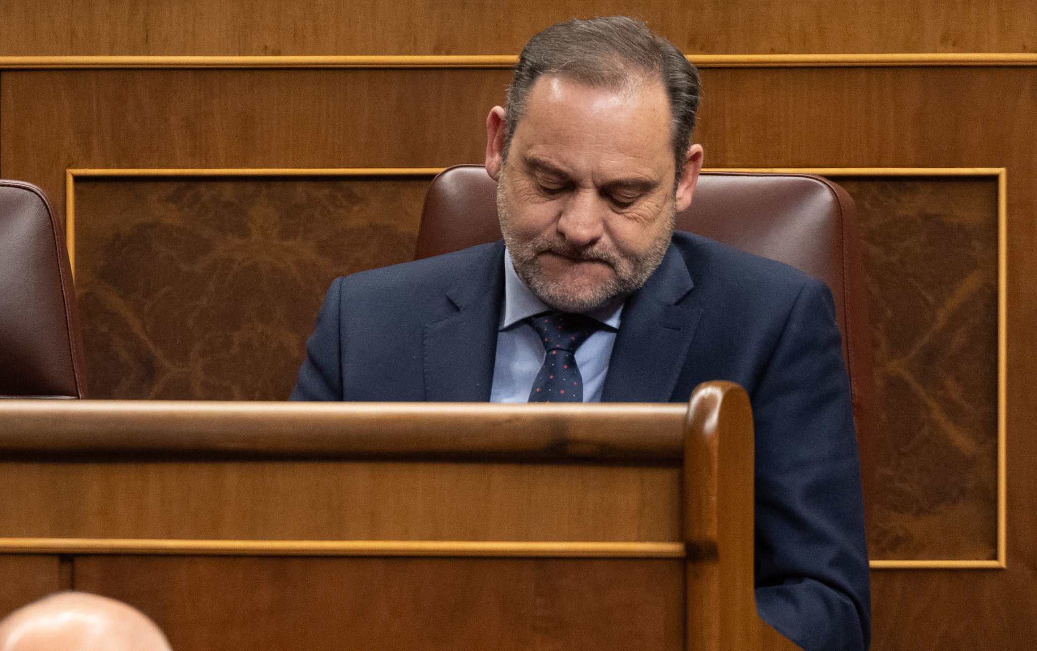 El exministro de Transportes y diputado del PSOE José Luis Ábalos en el Congreso de los Diputados.