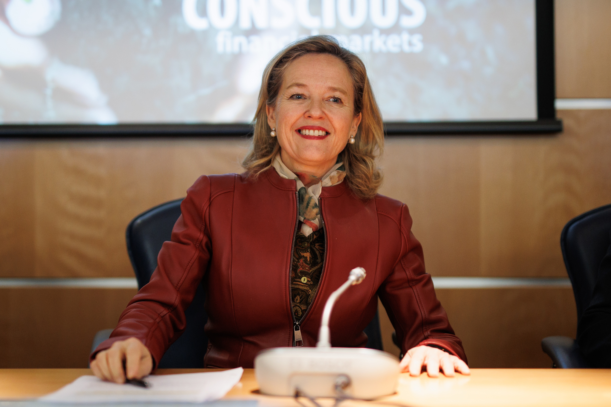 La presidenta del Banco Europeo de Inversiones (BEI), Nadia Calviño.