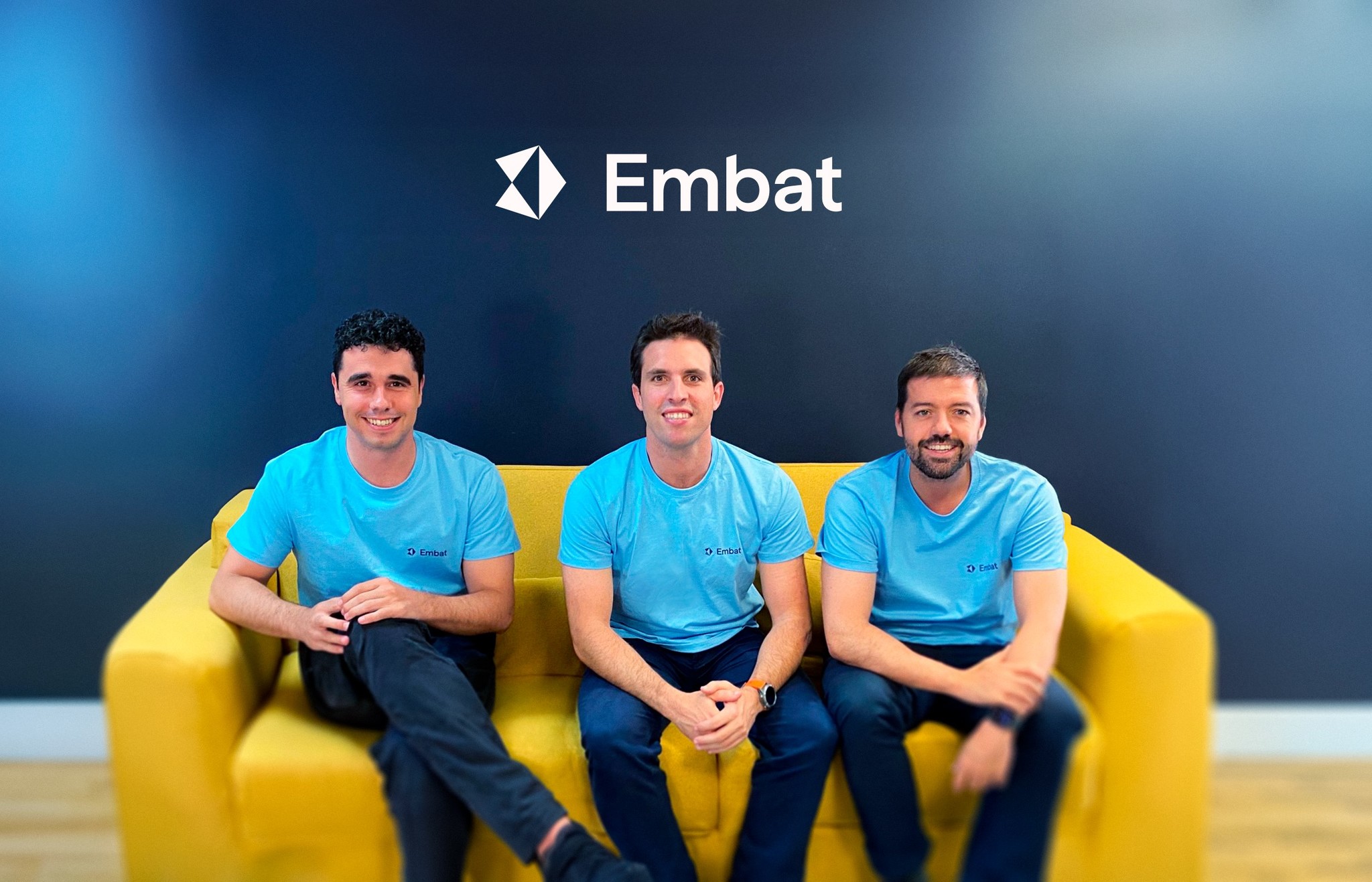 Antonio Berga, Carlos Serrano y Tomás Gil, cofundadores de Embat.