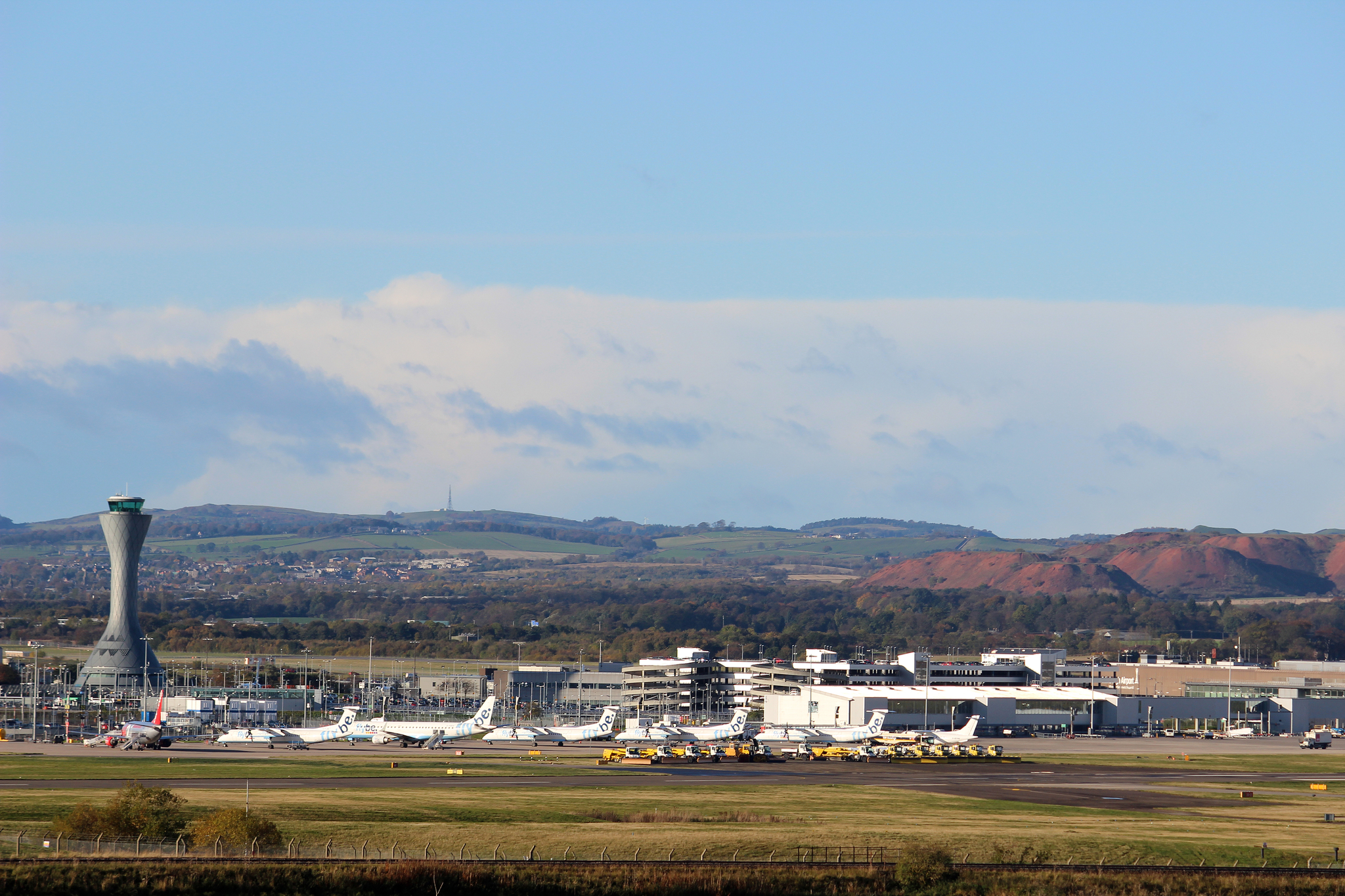 Imagen del aeropuerto de Edimburgo, en Escocia.
