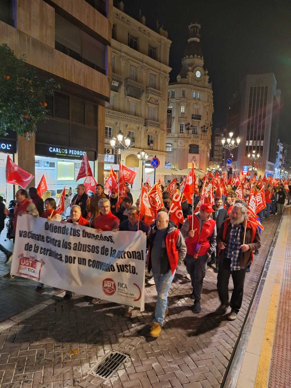 Trabajadores del sector se manifestaron en Castelln y convocaron huelgas en los ltimos meses.