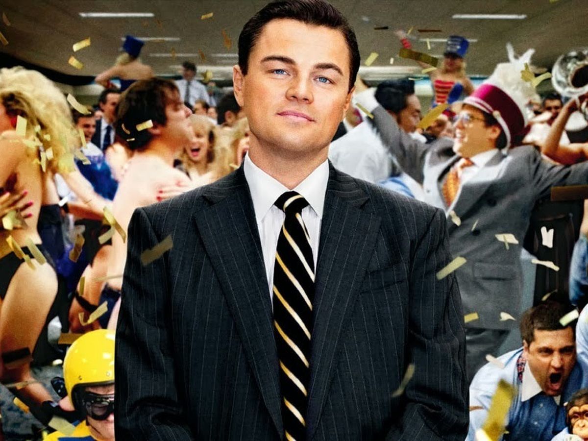 Leonardo DiCaprio en una imagen de la pelcula de El lobo de Wall Street.
