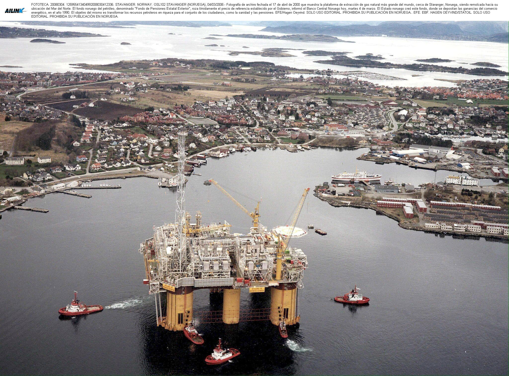Plataforma petrolfera en Noruega