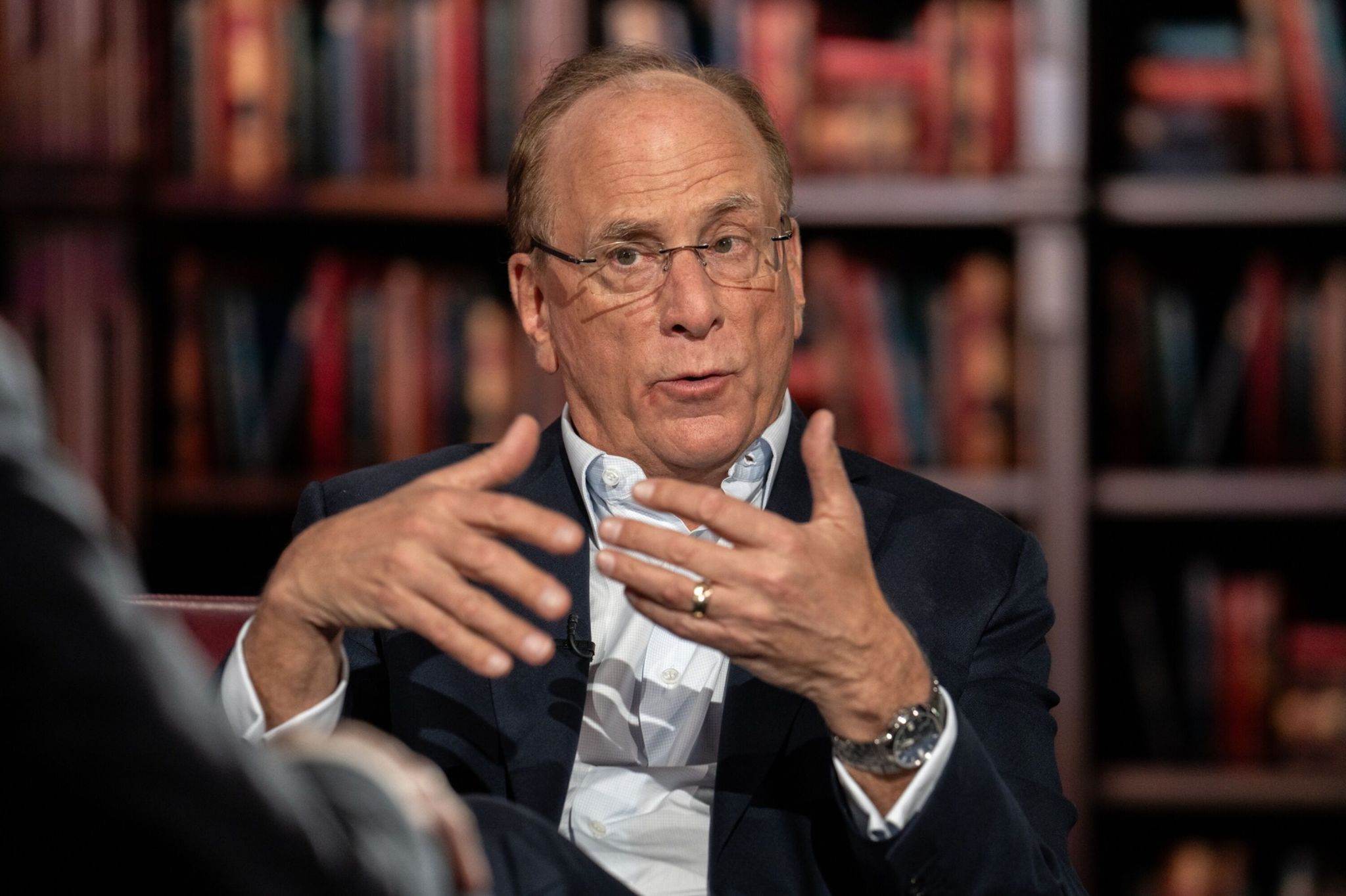 Larry Fink, presidente y CEO de BlackRock, en una entrevista a Bloomberg.