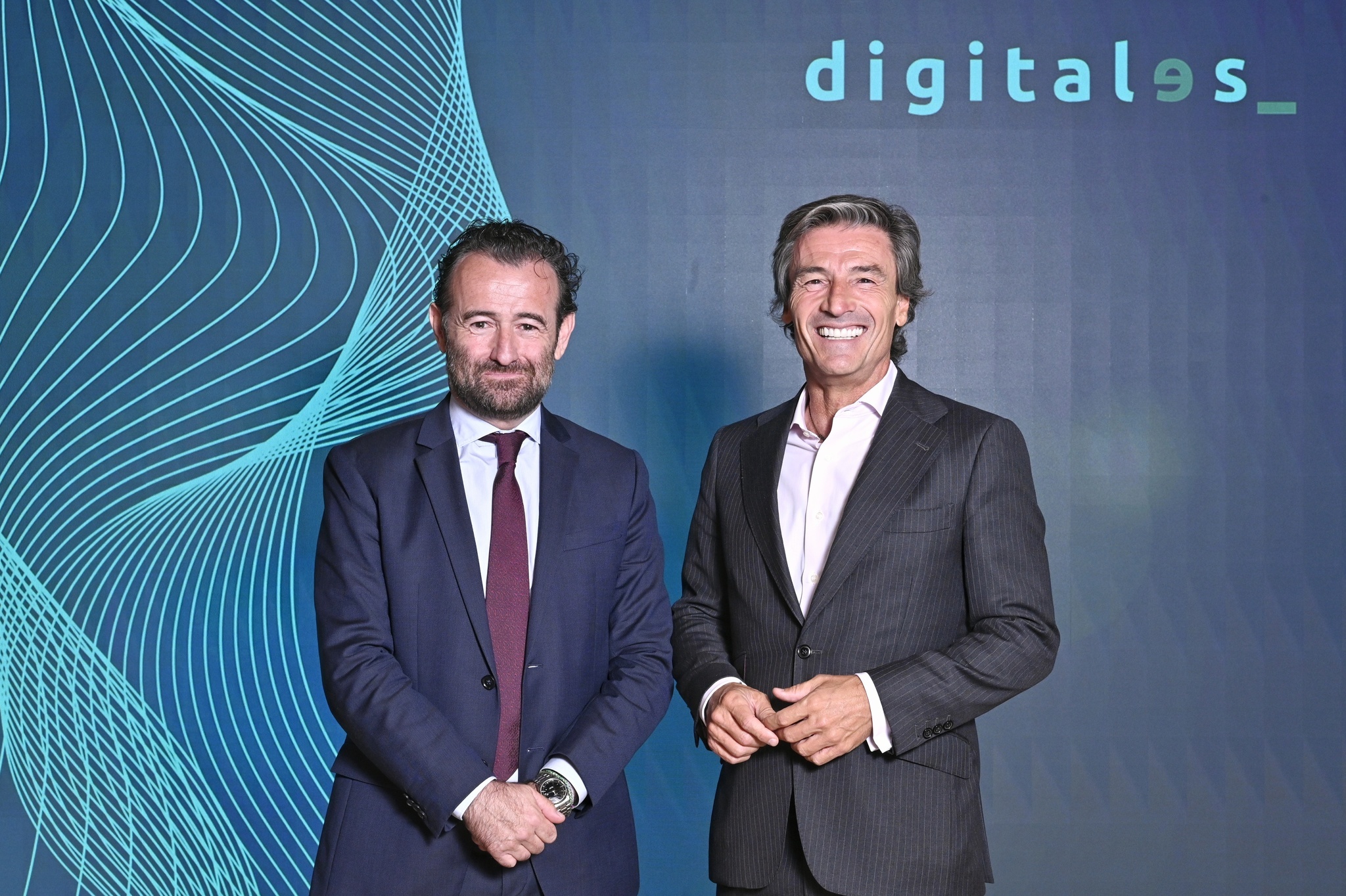 Miguel Snchez Galindo, nuevo director general de DigitalES junto a Federico Linares, presidente de la patronal de empresas tecnolgicas y de telecomunicaciones.