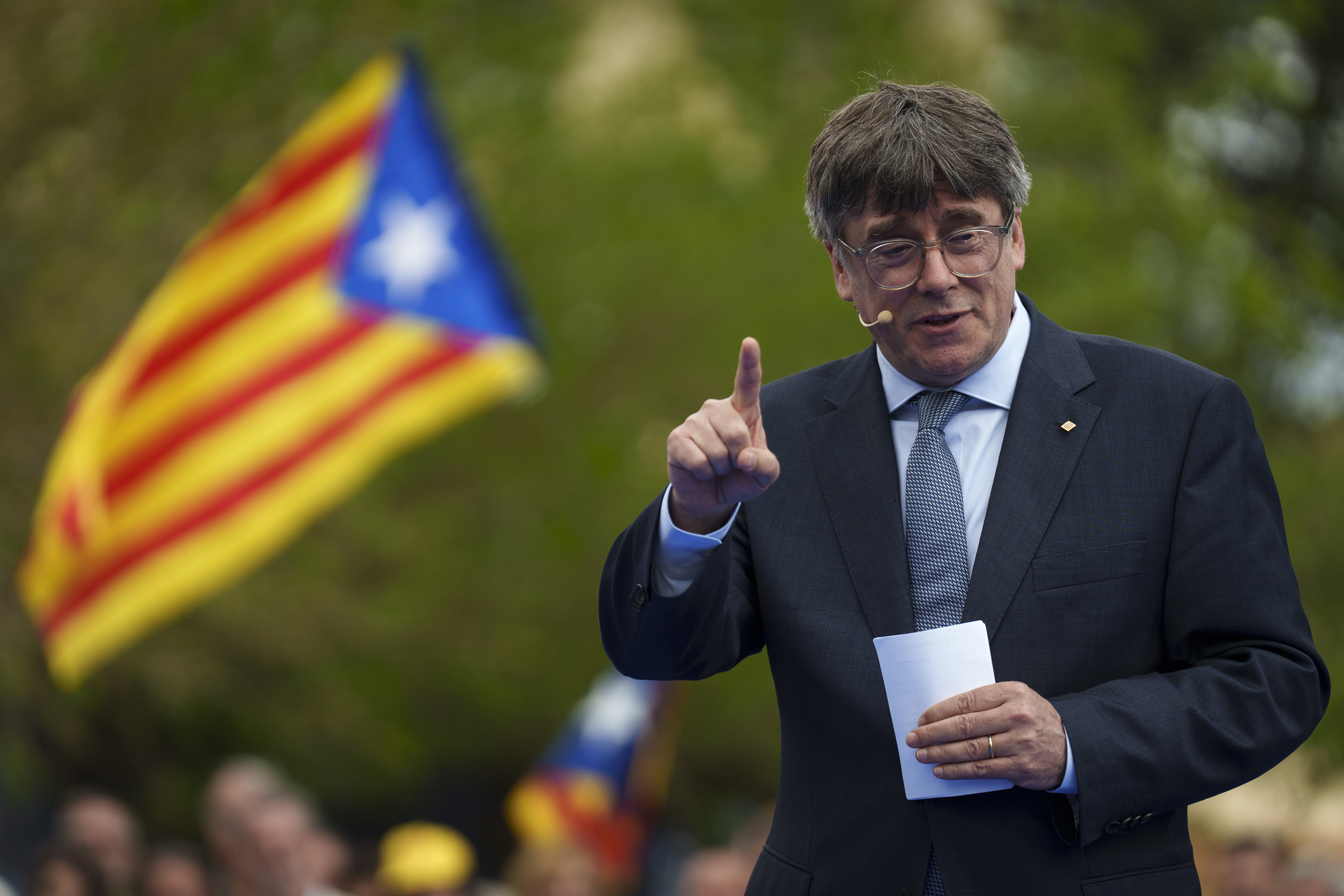 El candidato de JxCat y expresidente de la Generalitat, Carles Puigdemont.