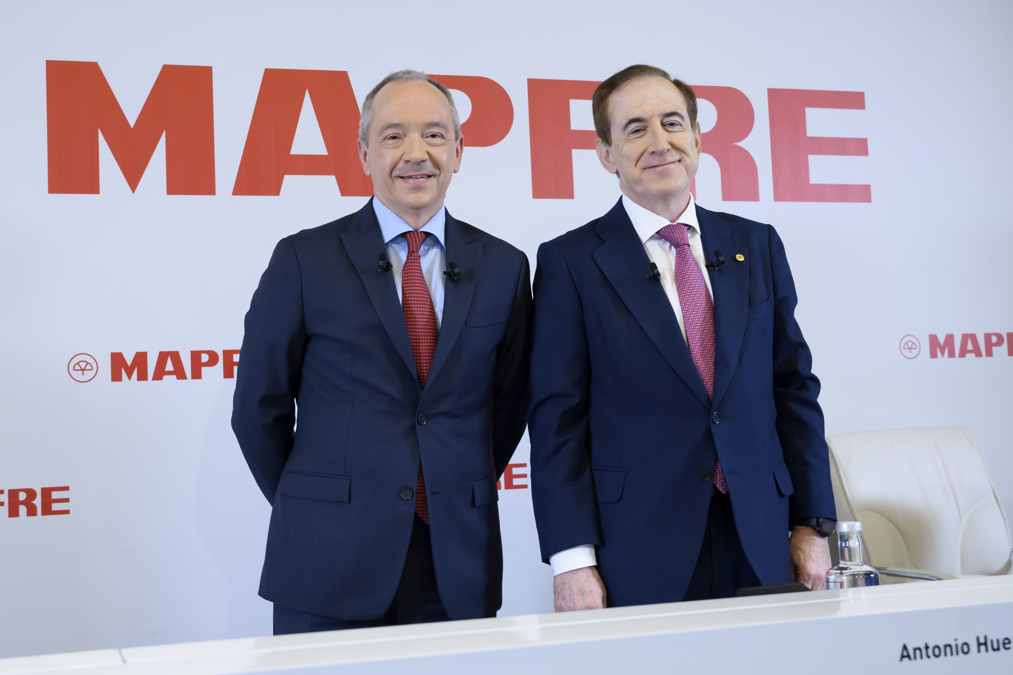 Fernando Mata y Antonio Huertas, vicepresidente tercero y presidente de Mapfre.