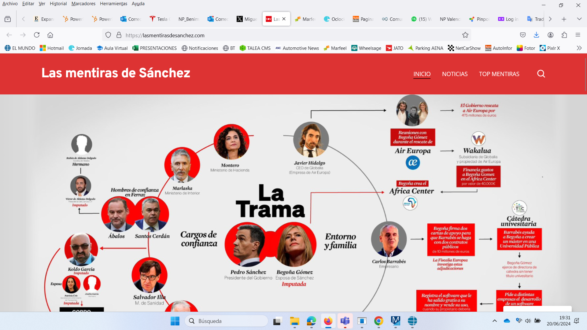El PP lanza una web con «las mentiras» de Pedro Sánchez