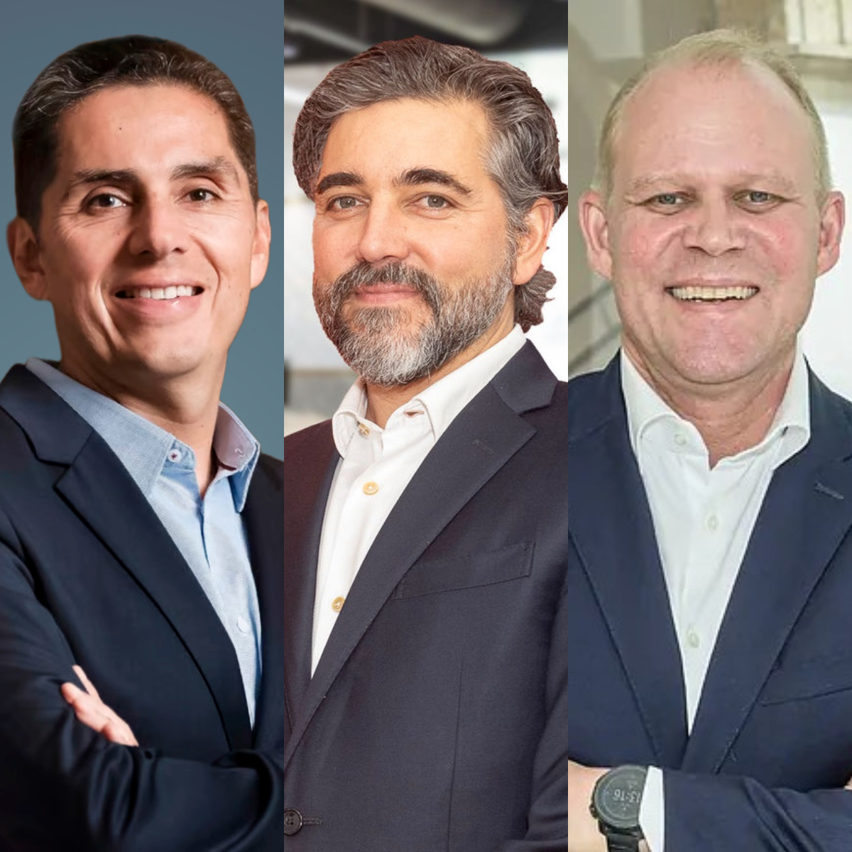 Juan Franco, responsable de Getnet (PagoNxt); Ignacio Juliá, consejero delegado de Santander España; y Petri Nikkila, CEO global de Openbank.