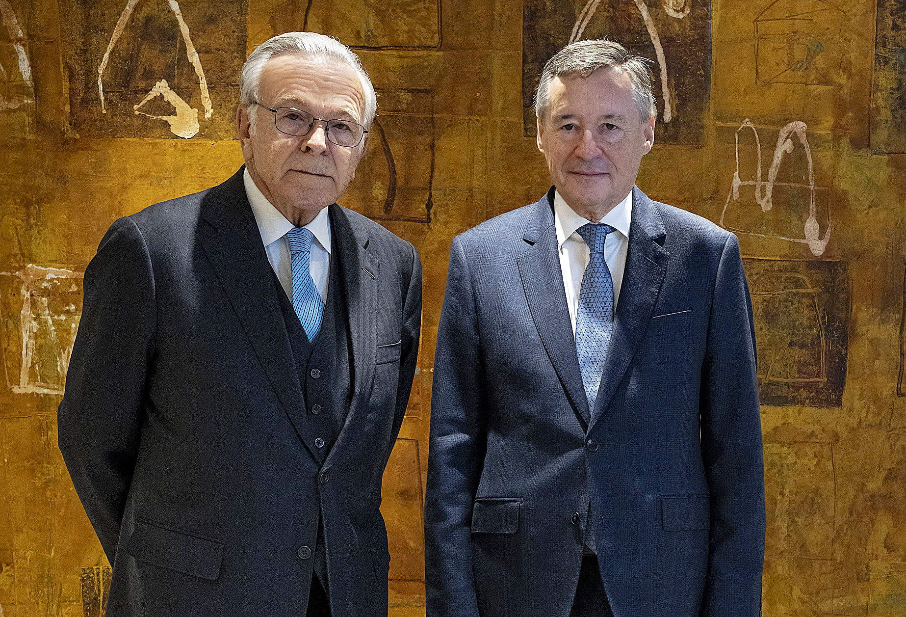 Isidro Fainé (izquierda), presidente de CriteriaCaixa, y Ángel Simón, CEO.