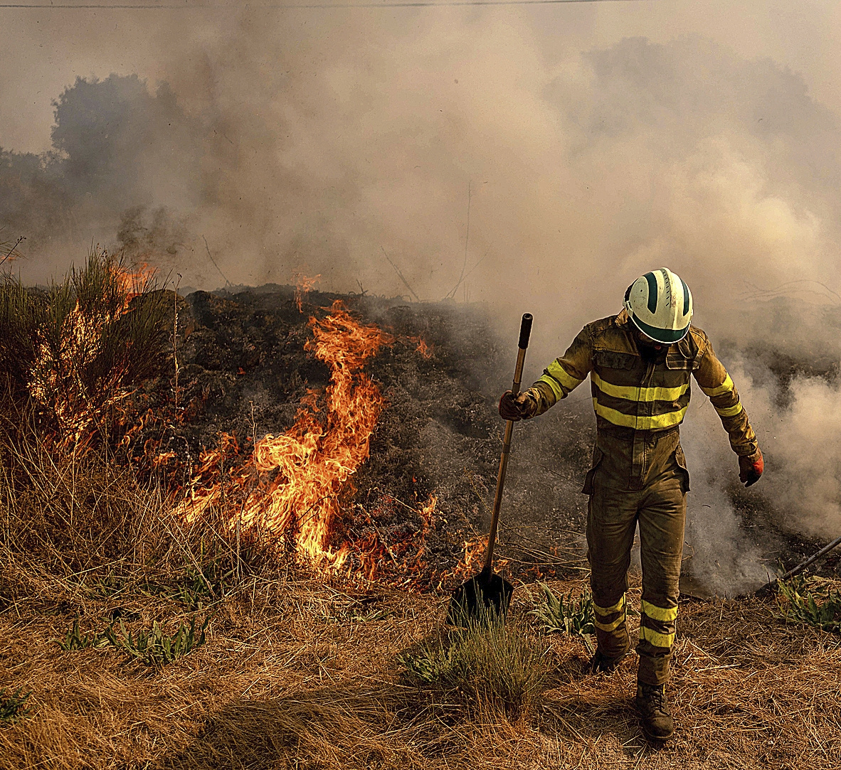 Ola de incendios: zona catastrófica para el infierno rural