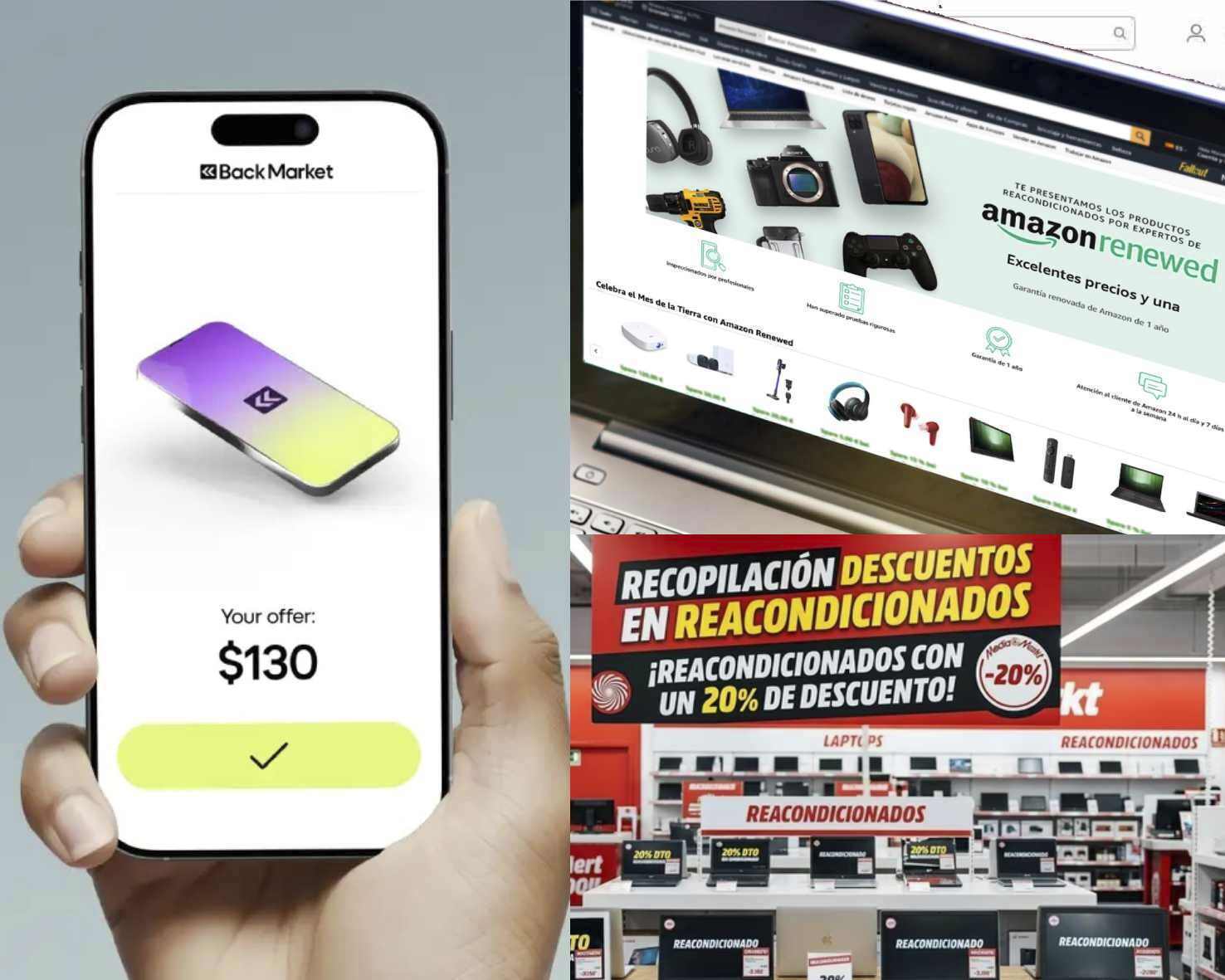 Amazon, MediaMarkt y Back Market: el 'boom' de los reacondicionados