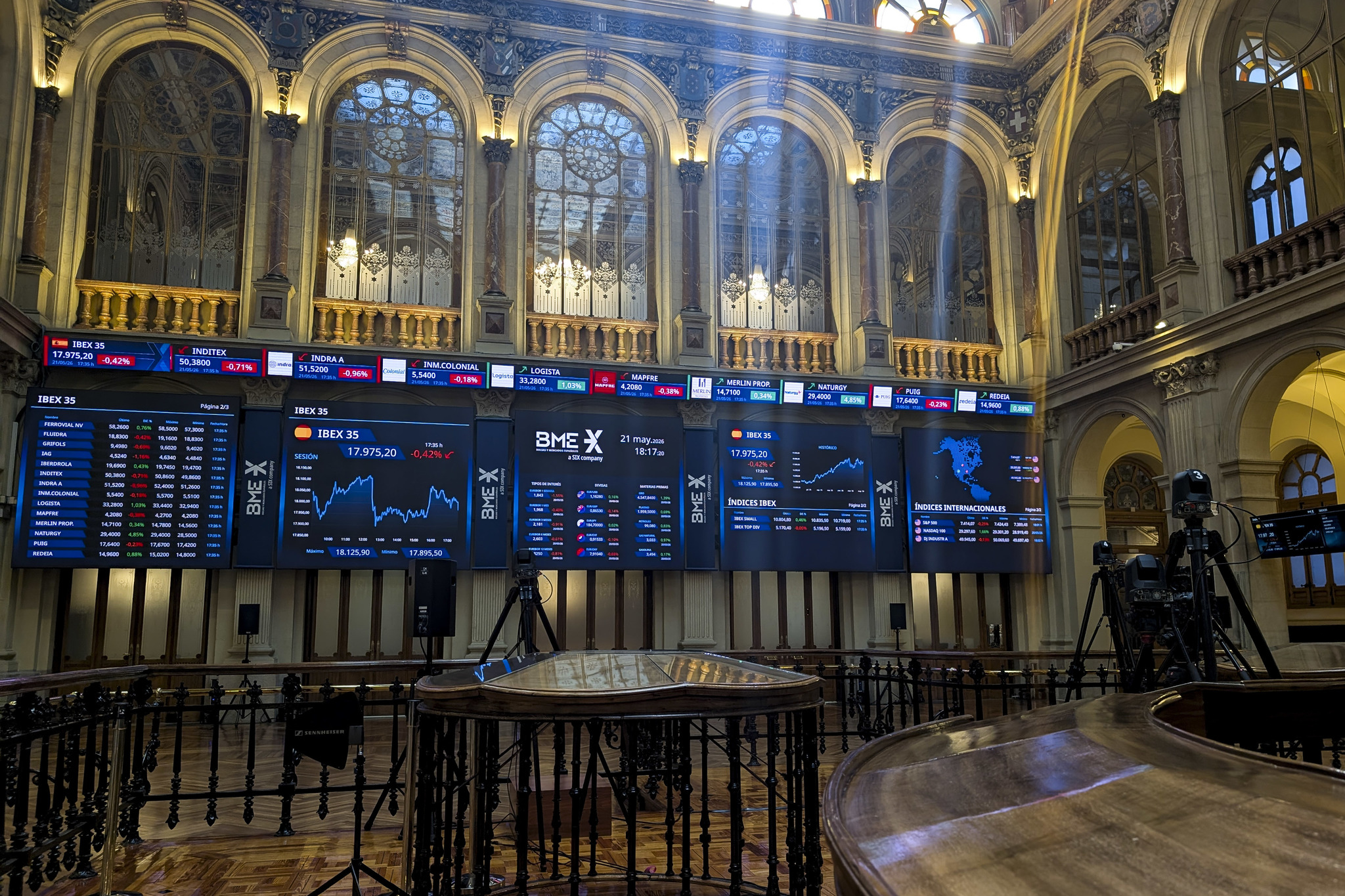 El Ibex apunta de nuevo a los 18.000 puntos