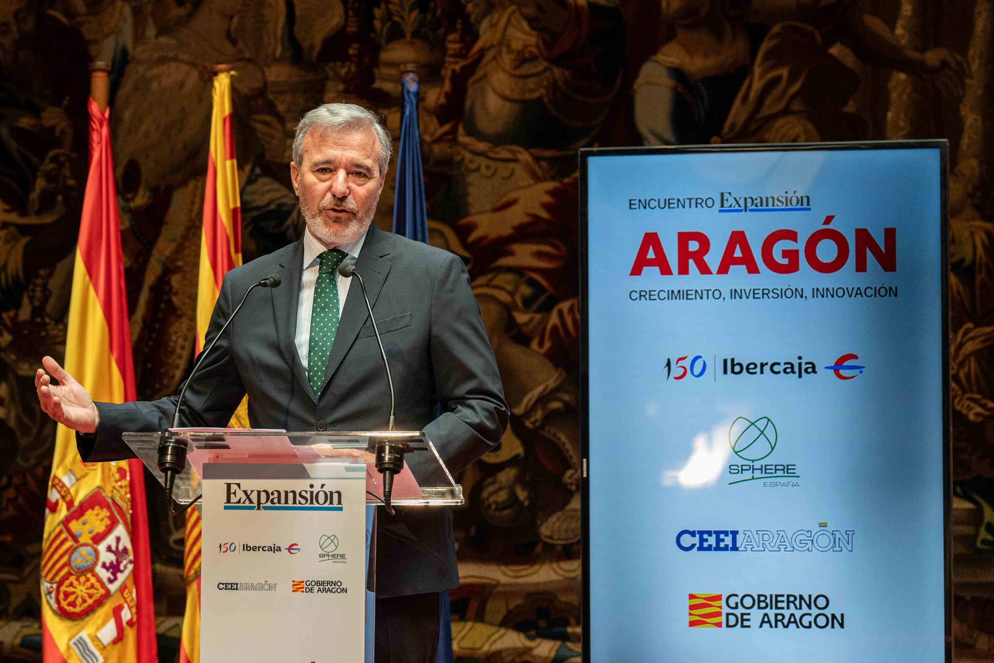 Azcón: «Aragón cuenta con 90.000 millones comprometidos en inversiones»