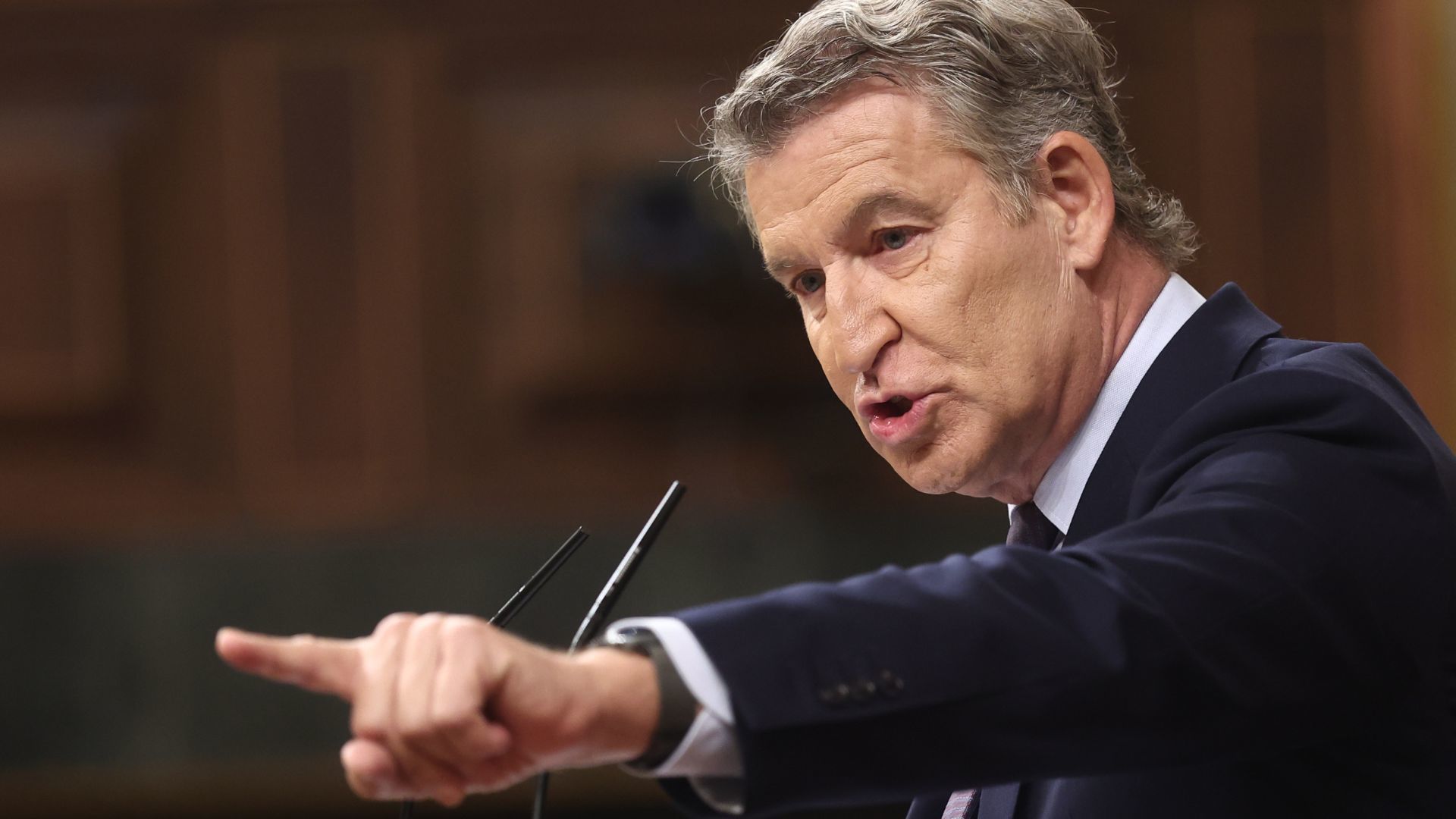 Feijóo exige la disolución de las Cortes y convocar elecciones generales El presidente del PP, Alberto Núñez Feijóo, afirma que los casos del corrupción "no son piedras en el camino" y reclama elecciones anticipadas ante la "indignidad" del Gobierno. Leer