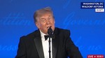 Trump vuelve a la cena de corresponsales tras el atentado y bromea sobre la seguridad