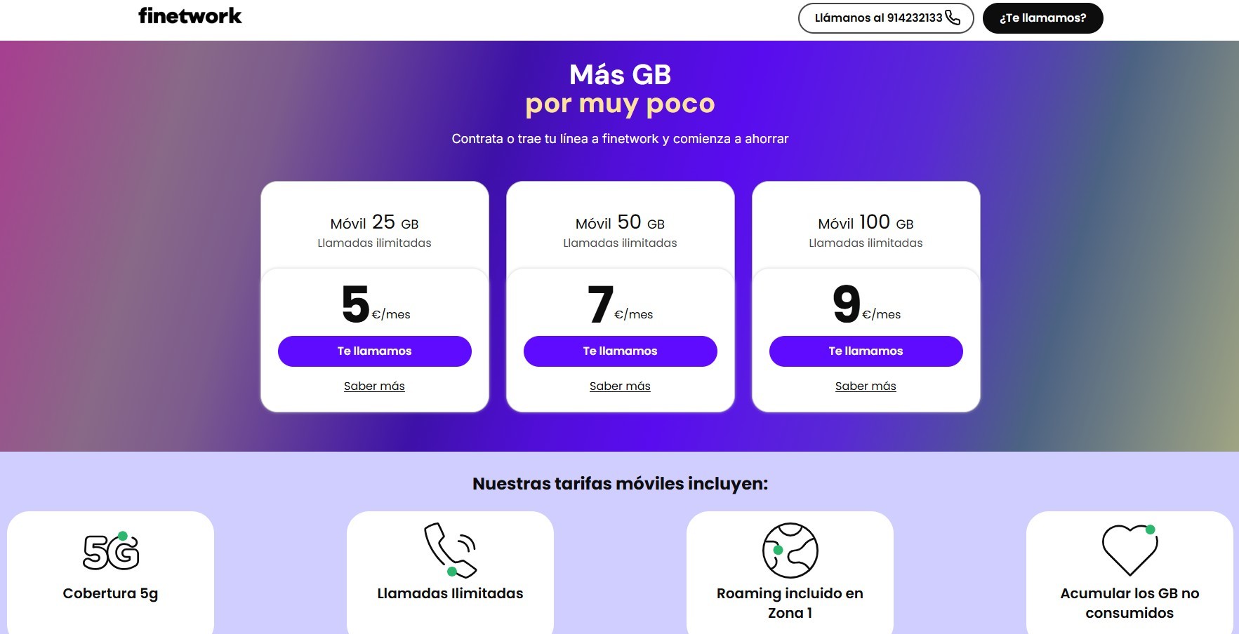 Vodafone abre su web para vender la marca Finetwork