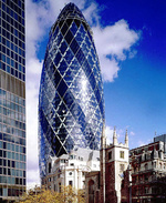 El Gherkin de Londres se da la mano con la historia