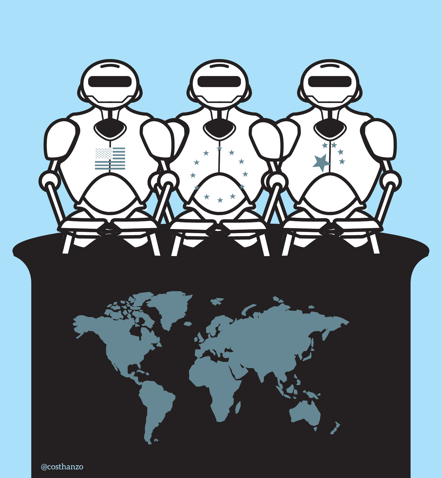La carrera tecnológica se libra ya con las mismas armas Asistimos a una aproximación de instrumentos entre EEUU, China y la UE: cada uno está adoptando aquellos que definían a los otros. Leer