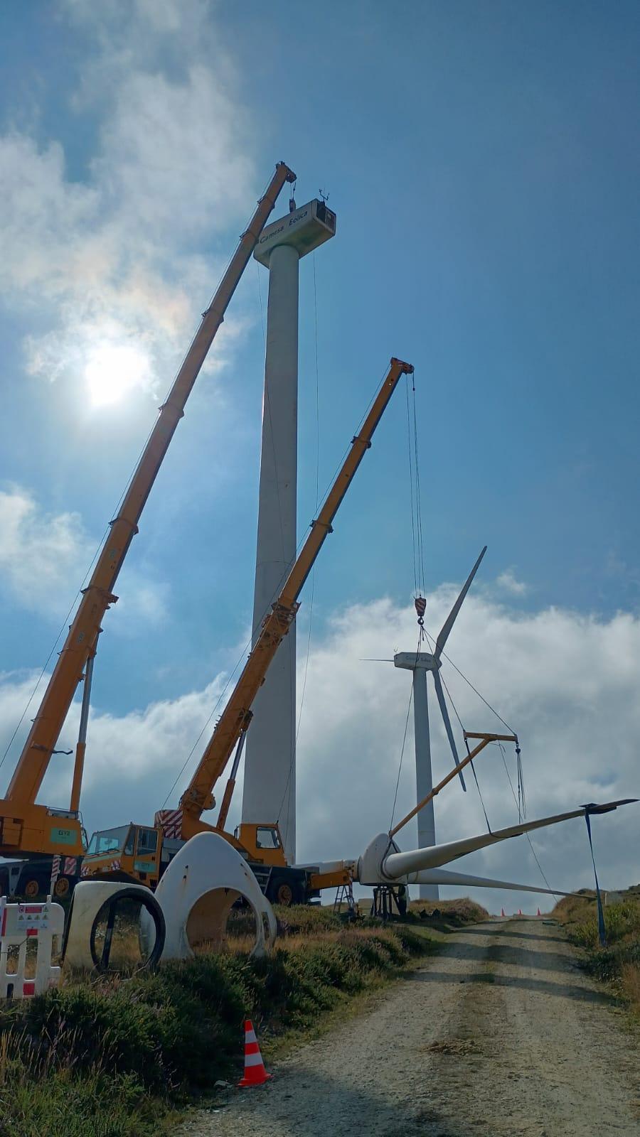 Continúa la repotenciación de eólicos: Endesa invierte 36 millones en el de Coriscada
