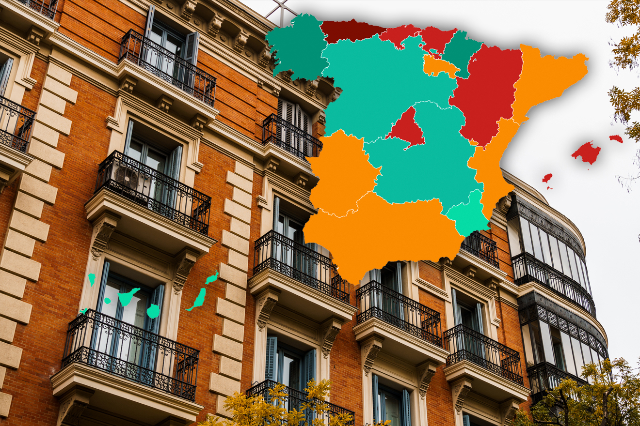 La compraventa de viviendas vuelve al terreno negativo tras caer un 5,1% en julio