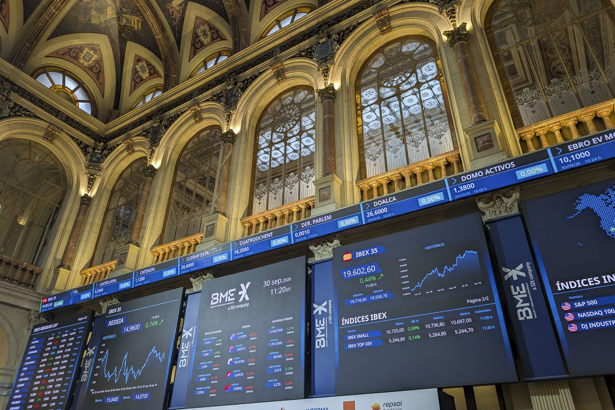 Repsol, Iberdrola y Acciona Energía, las ganadoras en un mes de caídas
