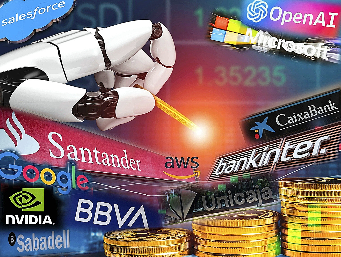 La banca española teje alianzas con Silicon Valley para la nueva era de la IA