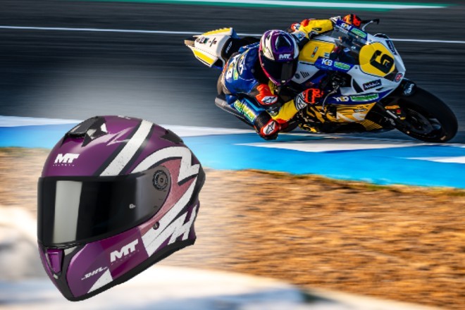 Un casco campeón del mundo solidario: MT Helmets y María Herrera, contra el cáncer de mama